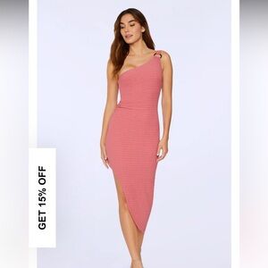 knee length dresses for ladies Likely Cameron Midi Dress in White